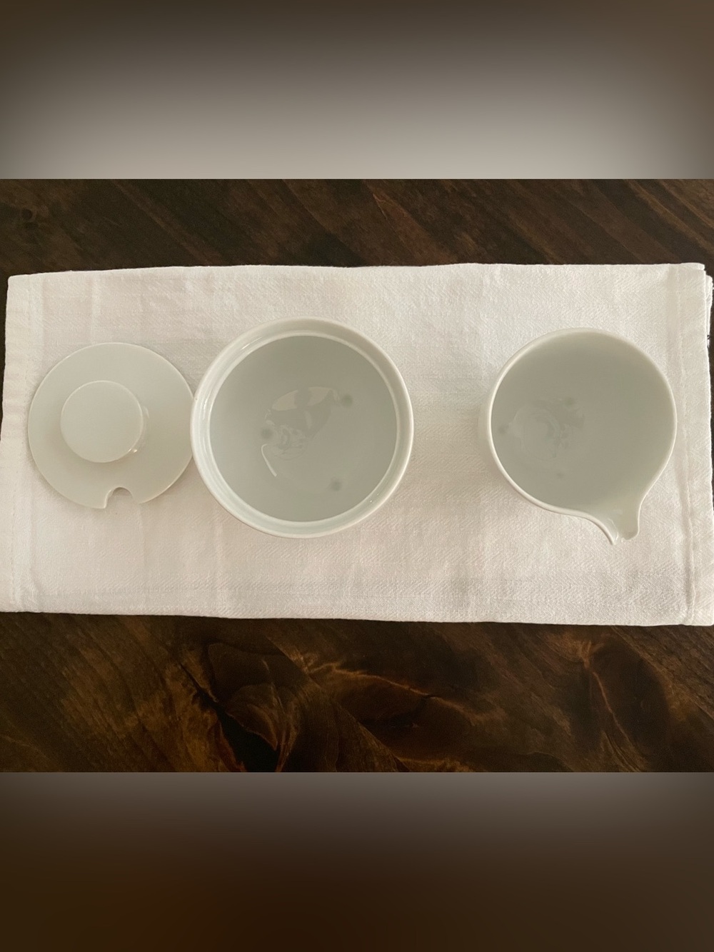 Rosenthal “Century White” (Rim) - Continental Creamer and Sugar Bowl - Picture 4 of 11
